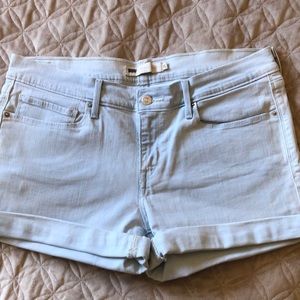 Levi’s cuffed jean shorts